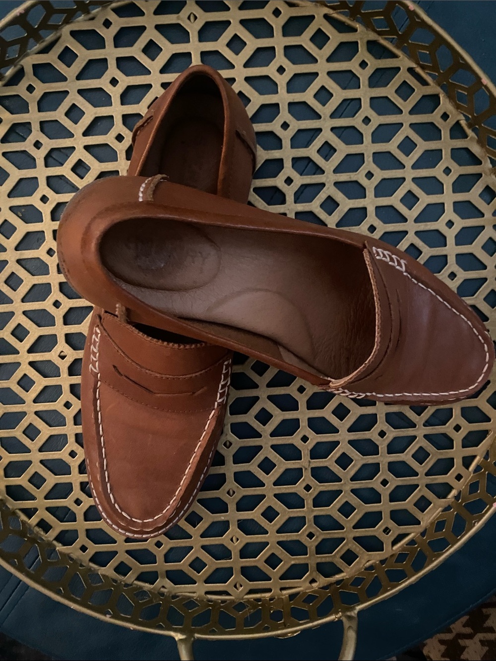 Sperry Brown Leather Penny Loafers